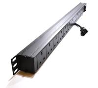 kenable Power Distribution Unit 12 Way UK 19 Vertical Rack Mount PDU C14 Plug