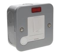 Kenable 13A Dp Switched Fused Connection Unit With Neon Light And Optional Flex Outlet