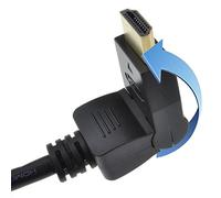 kenable 180 Degree Swivel Ended Multi Angle HDMI Cable Lead Gold 3m [3 metres]