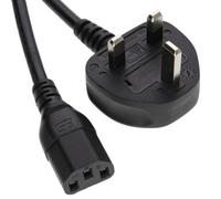 Kenable 1M Uk Plug To Iec C13 Power Cord Premium Pc Mains Lead (Kettle Lead) 5A Fused