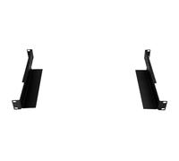 kenable 1U Adjustable Server Rack Rails 4 Post Mount 25cm to 45cm Depth L-Bracket Shelf Kit for 19 Inch Cabinets