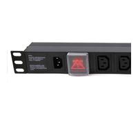 kenable 1U Rack Mount PDU 8 Way Power Distribution Unit C14 Inlet to C13 Sockets 19 Inch Horizontal 10A 2500W Black Aluminium Without Surge Protection