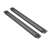 kenable 1U Vented Blanking Plate for 19 inch Rack Cabinet Server Comms Data Black Steel 2 Pack