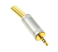 kenable 2.5mm 4 Pole Audio/Video/Mic Soldering Terminal End Jack Plug Metal