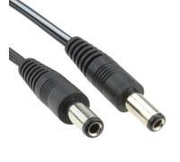 kenable 2.5mm x 5.5mm DC Power Cable Male to Male Connector Lead for Low Voltage Devices CCTV LED Signs Solar 5m Black