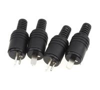 kenable 2 Pin DIN Male Plug Speaker Connector Screw Terminals for HiFi and Loudspeakers No Soldering Required 4 Pack