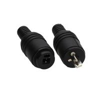 kenable 2 Pin DIN Plug and Socket Speaker HiFi Connector Screw Terminals Male Female 2 Pack