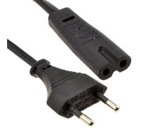 Kenable 2 Pin Euro Plug To Figure Of Eight 8 C7 Plug Power Cable 6Ft 1.8M