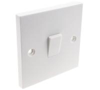 kenable Electrical UK Domestic Household Light 2 Way Single Light Switch White [Single Switch 2 Way]