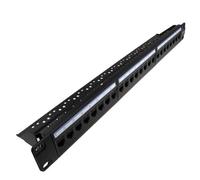 Kenable 24 Port Rj45 Cat5E In Line Pass Through Keystone Coupler 19 Inch Patch Panel