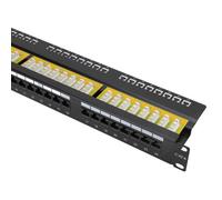Kenable 24 Port Vertical Punchdown CAT6 Patch Panel 19inch Network UTP &Cable Management