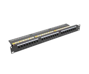 Kenable 24 Port Vertical Punchdown CAT6 Patch Panel 19inch Network UTP &Cable Management