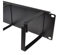 Kenable 2U Data Cabinet 19 Inch Cable Management Bar With 4 Large Rings 10Cm