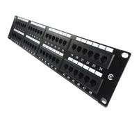 Kenable 2U Patch Panel Cat6 Gigabit Rj45 19 Inch Rack Mountable 48 Port