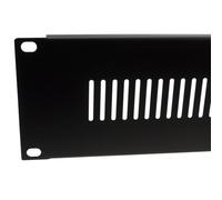 kenable 2U Vented Blanking Plate for 19 Inch Server Rack Data Cabinet Steel Construction with Screws Black 88mm