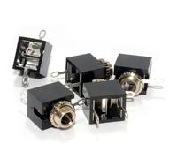 kenable 3.5mm 3 Pole Stereo Jack Socket Solder Chassis Mount [5 Pack]