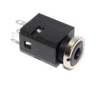 kenable 3.5mm 3 Pole Stereo Jack Socket Solder Chassis Mount Straight [5 Pack]