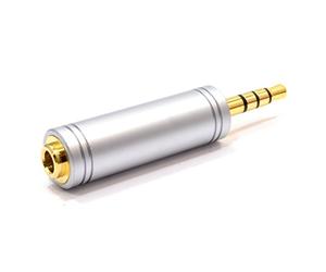 kenable 3.5mm 3 Pole Stereo Socket to 17mm 4 Pole 3.5mm Plug All Metal Adapter