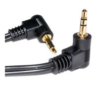 kenable 3.5mm Dual Right Angle Male Jack to Jack Stereo Audio Cable 1m [1 metres]