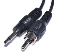 3.5mm Mono Jack Plug To Single RCA Phono Plug Cable Nickel 2m