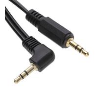Kenable 3.5mm Right Angle Male Jack To Jack Stereo Audio Cable 1M