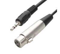 kenable 3.5mm Stereo Jack PC/Laptop to XLR Female Mixer/Speaker Cable 2m [2 metres]