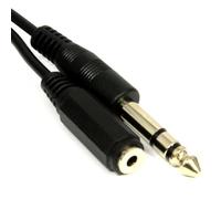 kenable 3.5mm Stereo Jack Socket to 6.35mm Stereo Jack Plug 1.8m [1.8 metres]