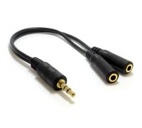 3.5mm Stereo Jack Splitter Adapter Cable Lead Gold 20cm