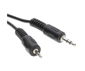 kenable 3.5mm Stereo Jack to 2.5mm Stereo Jack Audio Cable for MP3 MP4 Player Car AUX Headphone Adapter Black 0.5m/50cm