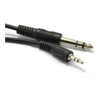 kenable 3.5mm Stereo Jack to 6.35mm Jack Cable Audio Lead for Mixers Amplifiers Speakers 0.25m Black