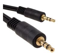 kenable 3.5mm Stereo Jack to Jack Audio Cable Gold Plated Connectors Aux Lead for Headphones Speakers PC Car 3m Black