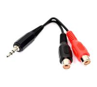 kenable 3.5mm Stereo Jack to Twin Phono RCA Sockets Adapter Cable