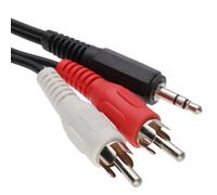 kenable 3.5mm Stereo Jack to Twin RCA Phono Plugs Audio Cable Lead Black 3m