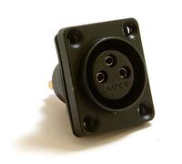 kenable 3 Hole XLR Microphone Chassis Panel Mount Solder Terminal Socket Seal