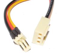 kenable 3 Pin Fan Male Plug to Female Socket Power Extension Cable 30cm