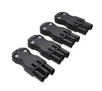 Kenable 3-Pole Horizontal Starter & Interlink Connector Sockets For Desktop Power Pdus (4 Pack)