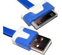 kenable 30 Pin Data & Charging USB Flat Cable Blue 3m Long [3 metres]