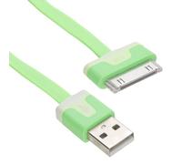 30 Pin Data & Charging USB FLAT Cable Green 2m