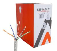 kenable 305m Cat6 CCA U/UTP Solid Gigabit Ethernet Network Cable Reel Grey
