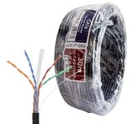 kenable 30m Cat6 CCA Outdoor Ethernet Cable Reel Black