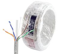 kenable 30m Cat6 CCA U/UTP Solid Gigabit Ethernet Network Cable Reel Grey