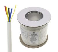 kenable 4 Core CCA Signal Cable for Alarm or Intercom Systems 100m White [100 metres]