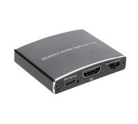 kenable HDMI Splitter 1 in 2 Out 4K 60Hz HDMI 2.0 Dual Display Splitter with Smart EDID Control HDCP 2.2 for Gaming Console TV Projector Monitor