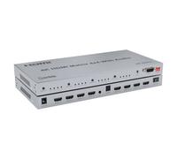 Kenable 4K Hdmi 2.0 Matrix 4X4 Splitter Switch 4 Devices To 4 Displays With Audio Out