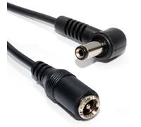 kenable 5.5 x 2.1mm Right Angled DC Power Male Female CCTV Extension Cable 1m [1 metres]