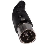 Kenable 5 Pin Din Male Soldering End Terminal & Strain Relief For Midi Cables