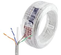 kenable 50m Cat6 CCA U/UTP Solid Gigabit Ethernet Network Cable Reel Grey