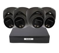 Kenable 5Mp 8 Channel Dvr & 4 X Full-Colour View Turret Cameras With Mic Cctv Kit Grey