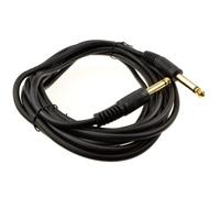 kenable 6.35mm Mono Jack Plug Guitar Cable Gold Plated Instrument Lead 1/4 Inch Patch Cable Shielded with Copper Braid for Electric Guitar Keyboard Effects Pedals 4m Black