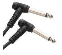 kenable 6.35mm 90 Degree Right Angle Jack Audio Mono Guitar Cable 0.5m